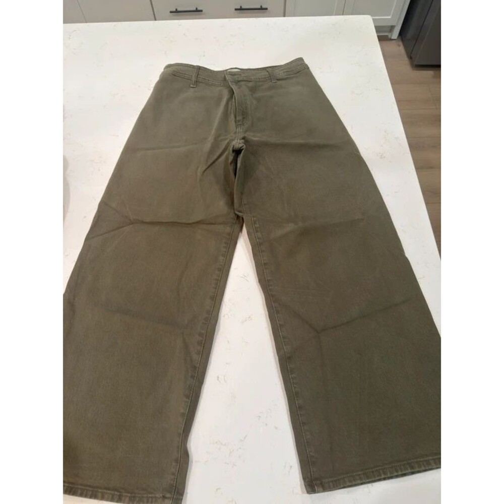 Target Olive Green Jeans size 12 wide leg ankle